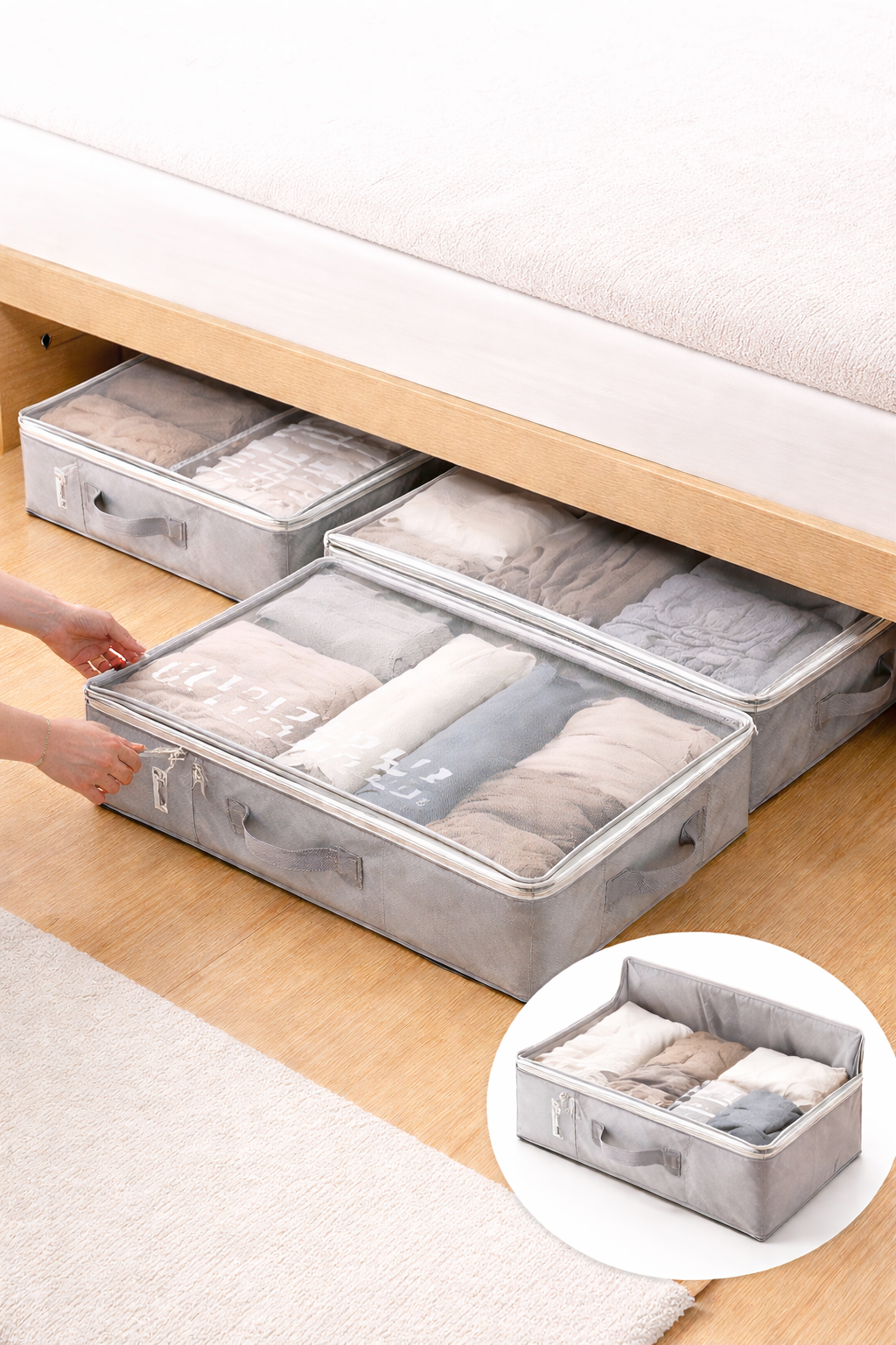 Under-Bed Fabric Storage Organizer