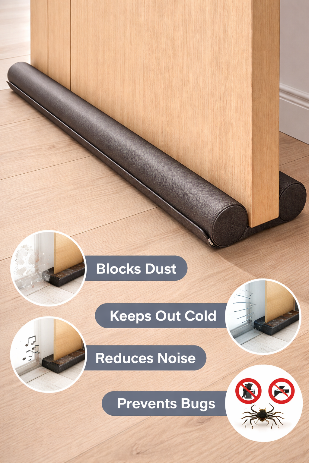Door draft stopper